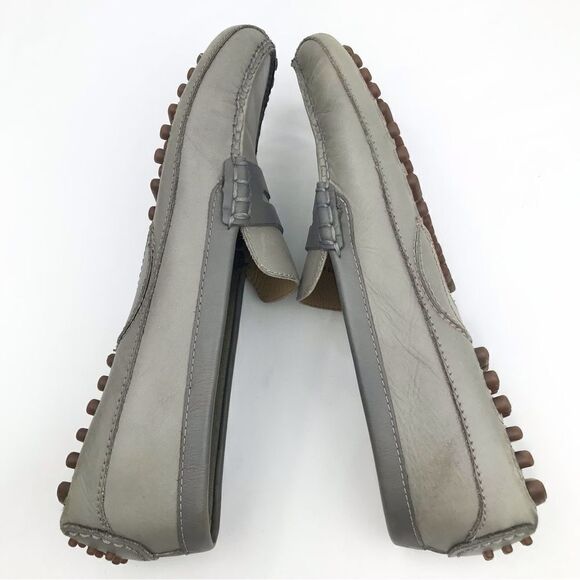 Cole Haan GRANT Canoe Gray Slip On Penny Driving Loafers - Picture 6 of 15